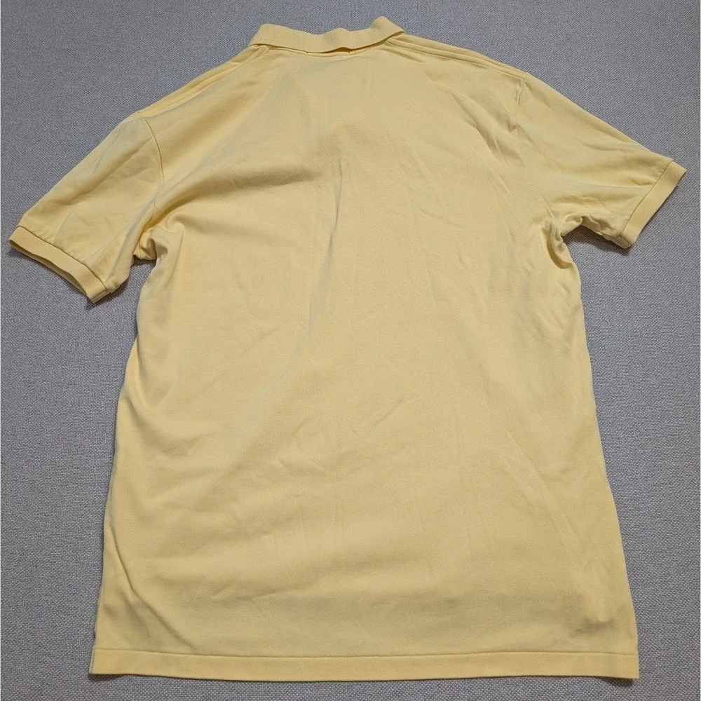 Polo Ralph Lauren Men's Polo Shirt Yellow Size L 100% Cotton Pony